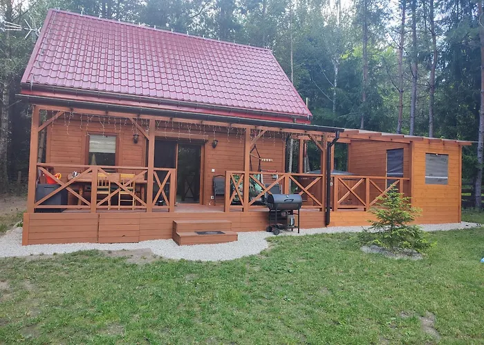 Domek w lesie na Mazurach Leśne zacisze